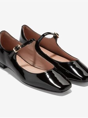 Cole Haan Black Patent Mary Jane Flats
